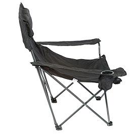 Kleinbild 4 Fox Outdoor Klappstuhl Deluxe mit R�cken- und Armlehne inkl. Getr�nkehalter schwarz