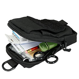 Kleinbild 5 Mil-Tec Mehrzwecktasche Molle Fieldcom Pouch 11,5 x 18 x 3 cm f�r Ausr�stung oder Smartphone schwarz