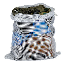 Produktbild zu Holl�ndischer W�schesack Netz 75 x 55 cm neuwertig wei� ...
