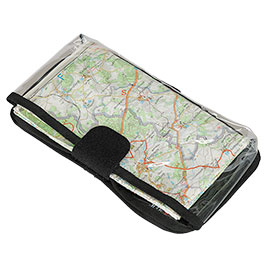Kleinbild 3 MFH Karten-/Tablet-Tasche klappbar mit Klettr�ckseite transparent schwarz