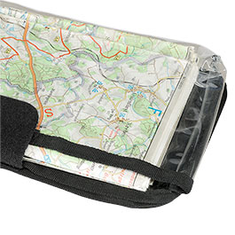 Kleinbild 4 MFH Karten-/Tablet-Tasche klappbar mit Klettr�ckseite transparent schwarz