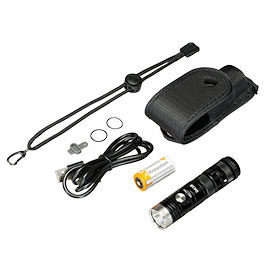 Kleinbild 10 Eagtac LED Mini-Taschenlampe DX3B MK2 SST70 aufladbar 5 Leuchtstufen inkl. Strobe bis zu 2550 ANSI Lumen inkl. Holster, Ladekabe