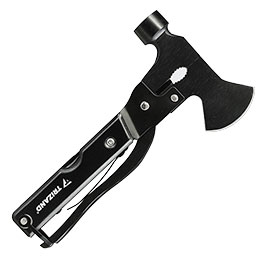 Kleinbild 1 Trizand 17-in-1-Multitool mit  Hammer, Axt, S�ge, Zange uvm. inkl. G�rteltasche schwarz