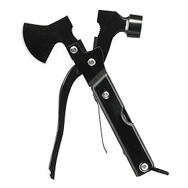 Kleinbild 3 Trizand 17-in-1-Multitool mit  Hammer, Axt, S�ge, Zange uvm. inkl. G�rteltasche schwarz