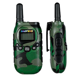 Kleinbild 2 Baofeng Walkie-Talkie-Set BF-T6 bis zu 2 km Reichweite aufladbar mit integrierter Taschenlampe camouflage