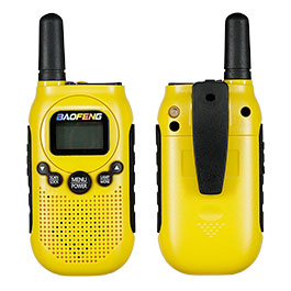 Kleinbild 1 Baofeng Walkie-Talkie-Set BF-T6 bis zu 2 km Reichweite aufladbar mit integrierter Taschenlampe gelb