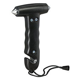 Kleinbild 3 Benson Automotive 2-in-1 Notfallhammer mit Gurtschneider und beidseitiger Metallspitze schwarz