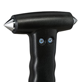 Kleinbild 4 Benson Automotive 2-in-1 Notfallhammer mit Gurtschneider und beidseitiger Metallspitze schwarz
