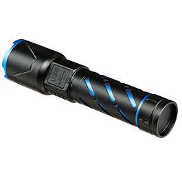 Kleinbild 3 Trizand taktische LED-Taschenlampe 800 Lumen 3 Leuchtmodi inkl. Strobe aufladbar inkl. Handschlaufe und USB-C-Kabel schwarz-blau