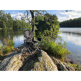 Kleinbild 10 Basic Nature Campingstuhl Travelchair Holiday faltbar mit Getr�nkehalter und K�hltasche schwarz
