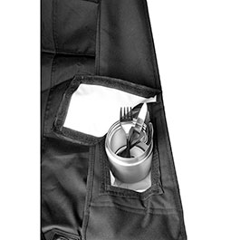 Kleinbild 2 Basic Nature Campingstuhl Travelchair Holiday faltbar mit Getr�nkehalter und K�hltasche schwarz