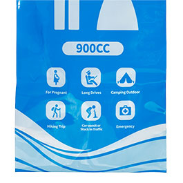 Kleinbild 2 Origin Outdoors Notfall WC-Beutel Emergen-Pee Bag unisex Einweg 4 St�ck je 900 ml blau