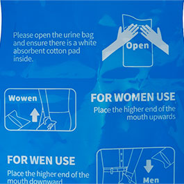 Kleinbild 4 Origin Outdoors Notfall WC-Beutel Emergen-Pee Bag unisex Einweg 4 St�ck je 900 ml blau