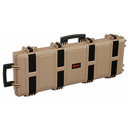 Kleinbild 1 Nuprol Large Hard Case Waffenkoffer / Trolley 109 x 39,5 x 16 cm PnP-Schaumstoff tan - Velcro Edition