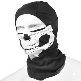 101 INC Sturmmaske Totenkopf-Motiv schwarz