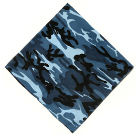   Herren Bandana Halstuch Sky Blue Camouflage Bild 5