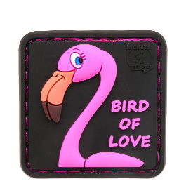 JTG 3D Rubber Patch mit Klettflche Bird of Love Limited Edition mit Erdbeerduft