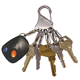 Nite Ize Schlüsselanhänger KeyRack silber mit 6 S-Biner Bild 3
