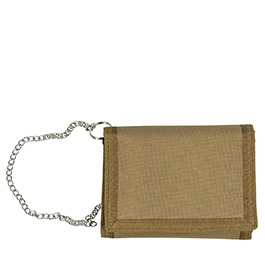 Mil-Tec Geldbeutel mit Kette coyote