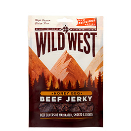 Wild West Beef Jerkey Honey BBQ 70g