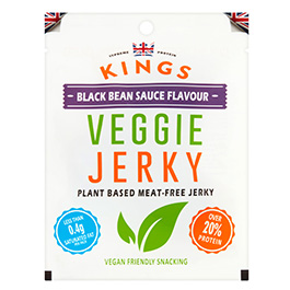 Kings Veggie Jerky Black Bean Geschmack 25 g vegetarisch