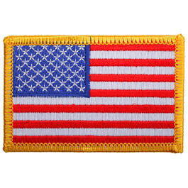 (2) US Flagge, farbig, Abzeichen