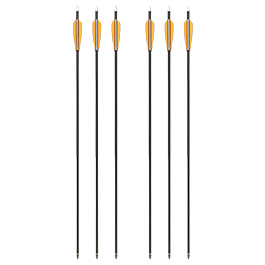 MK Bogenpfeil Carbon 30 (76 cm) verschraubte Spitze 7,5 mm Durchmesser 6er Packung