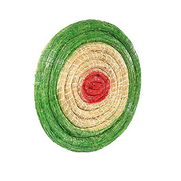 Strohzielscheibe für Bogenschießen 65 cm Durchmesser grün Bild 1 xxx: