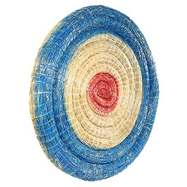 Strohzielscheibe für Bogenschießen 80 cm Durchmesser blau Bild 1 xxx: