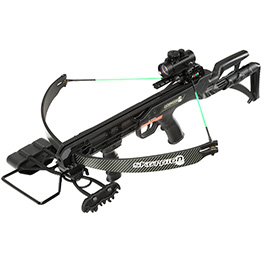 Compound Armbrust Skorpion XBH TCT 175 lbs schwarz inkl. Red Dot, Frontgriff, Pfeilkcher und Spannhilfe