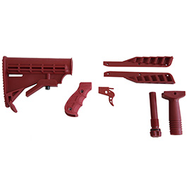 Steambow Customizing Kit fr AR-6 Stinger II rot Schultersttze, Griffschalen, Abzug...