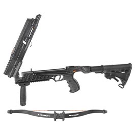 Steambow Repetierarmbrust AR-6 Stinger II Tactical Version 2023 mit Magazin 55 lbs schwarz inkl. 6 Pfeile Bild 3