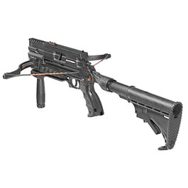 Steambow Repetierarmbrust AR-6 Stinger II Tactical Version 2023 mit Magazin 55 lbs schwarz inkl. 6 Pfeile Bild 5