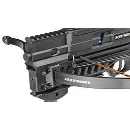 Steambow Repetierarmbrust AR-6 Stinger II Tactical Version 2023 mit Magazin 55 lbs schwarz inkl. 6 Pfeile Bild 9