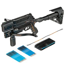 Steambow Repetierarmbrust AR-Series M10 Tactical 75 lbs schwarz inkl. Magazin & bungspfeile