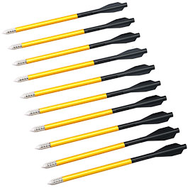 Kleinbild 1 Man Kung Alupfeile 6,5 Zoll mit Stahlspitze goldfarben f. Repetierarmbrust Sobek - 10 St�ck