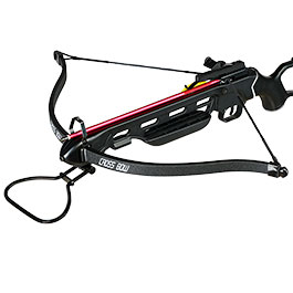 Kleinbild 11 Man Kung Recurve Armbrust Evident 150 lbs Komplettset mit Skelettschaft schwarz