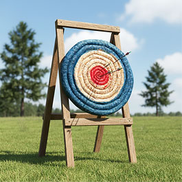 Kleinbild 1 Strohzielscheibe 65 cm - Zielscheibe f�r Bogenschie�en