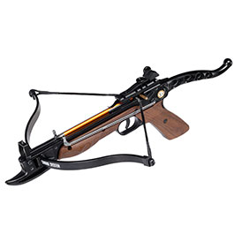 Pistolenarmbrust Cobra 80lbs mit Metallrahmen Holzlook