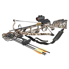 Armbrust Jaguar Recurve 175 lbs wood-camo Komplettset inkl. Zielgert Kcher und viel Zubehr