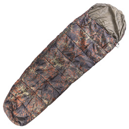 Mil-Tec Leichtgewicht Schlafsack Commando flecktarn, m. Packsack