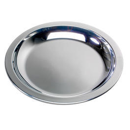 basic Nature Teller Edelstahl flach 23,5 cm silber-poliert