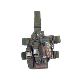 Pistolenbeinholster, flecktarn