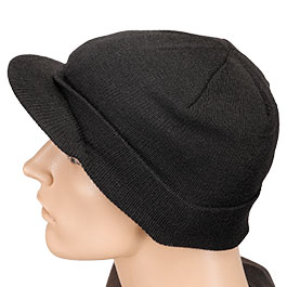 Kleinbild 3 US Watch Cap mit Schirm Wolle schwarz