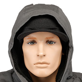 Kleinbild 5 US Watch Cap mit Schirm Wolle schwarz