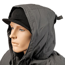 Kleinbild 6 US Watch Cap mit Schirm Wolle schwarz