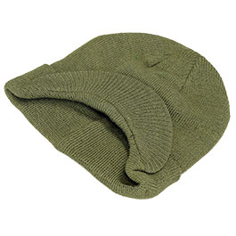 Kleinbild 2 US Watch Cap mit Schirm Wolle oliv