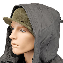 Kleinbild 4 US Watch Cap mit Schirm Wolle oliv