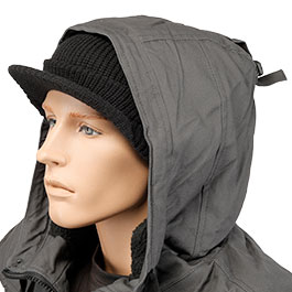 Kleinbild 5 MFH US Schildmtze schwarz grobrippig gestrickt