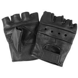 Biker Fingerlinge Halbfingerhandschuhe Leder